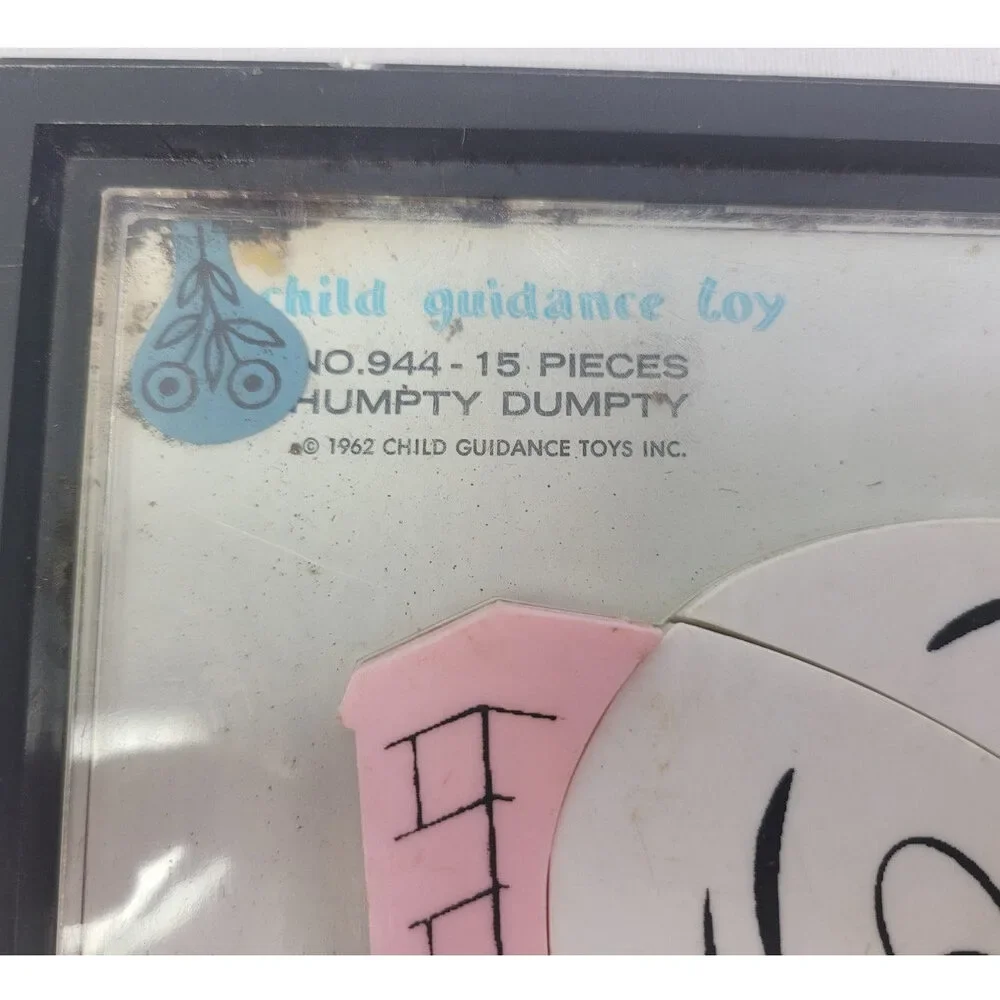Vintage 1962 Plastic Child Guidance Toy Magnet Humpty Dumpty Puzzle No. 944